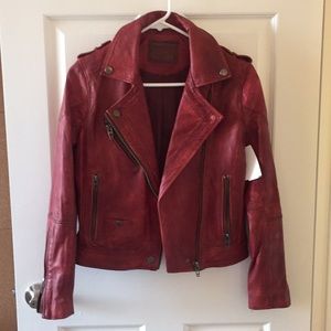 Genuine Leather Moto Jacket